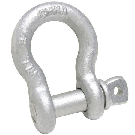 BARON 193LR14 Anchor Shackle, 05 ton Working Load, Steel, Galvanized 193LR-1/4"